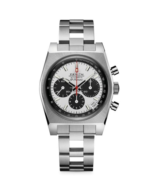 Zenith Metallic Stainless Steel Chronomaster Watch for men