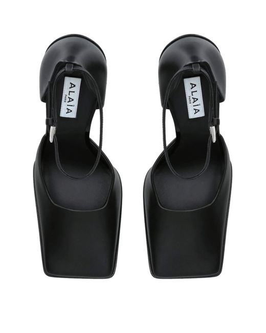 Alaïa Black Leather D'Orsay Pumps 90
