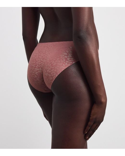 Chantelle Pink Softstretch Brazilian Briefs