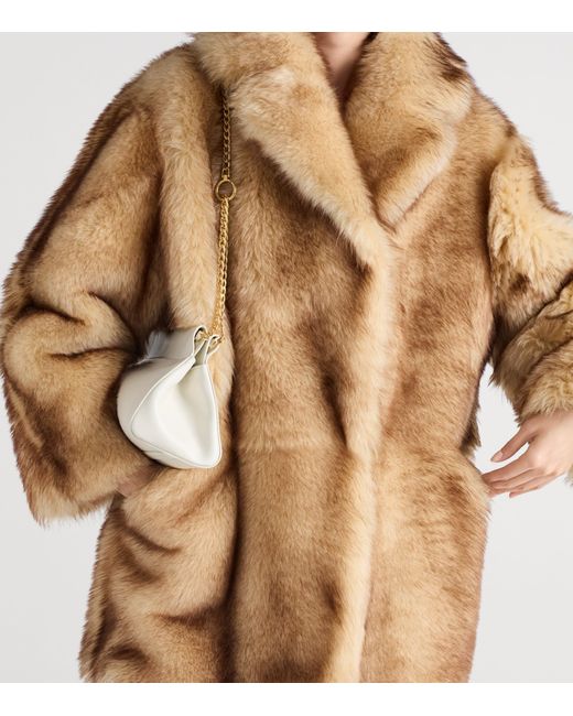 Prada Brown Shearling Caban Jacket
