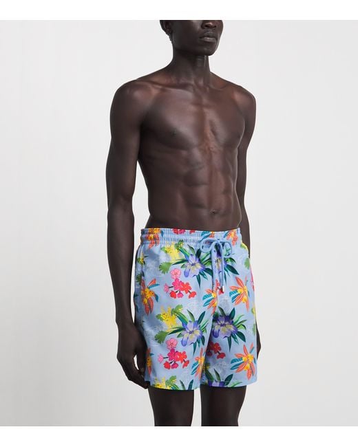 Vilebrequin Blue Garden Turtles Swim Shorts for men