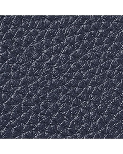 Aspinal Blue Leather Passport Cover for men