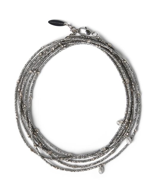 Brunello Cucinelli Metallic Wrap Bracelet