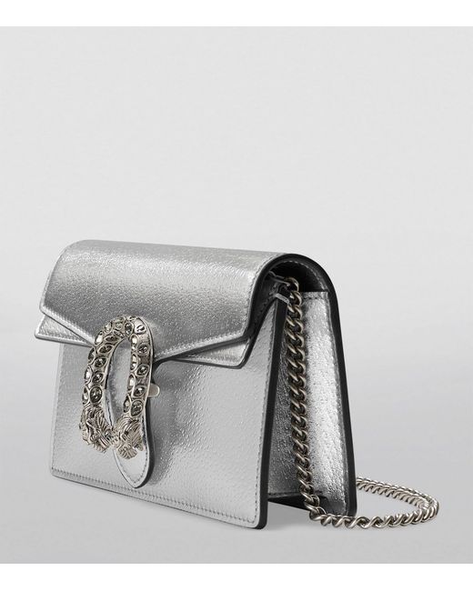 Gucci Gray Super Mini Dionysus Shoulder Bag