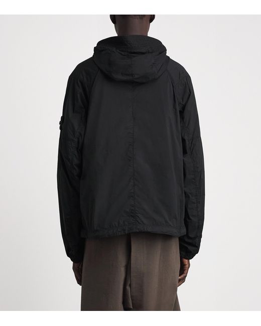 Stone Island Black Nylon Stretch-Tc Jacket for men