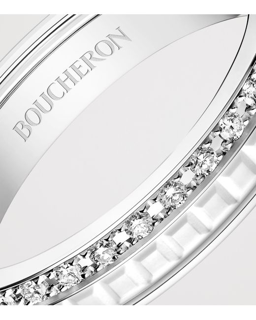 Boucheron Metallic And Diamond Quatre Double Edition Wedding Band