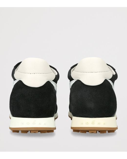 Hogan Black Suede H669 Allacciato Sneakers
