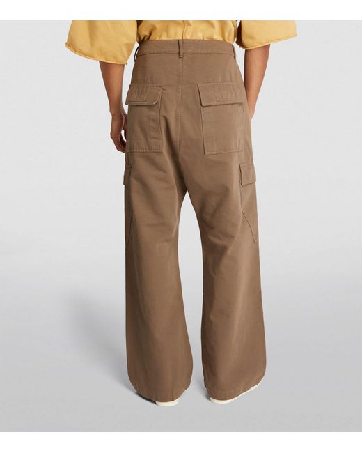 Rick Owens Brown Straight-leg Cargo Trousers for men