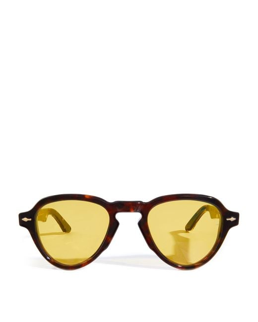 Jacques Marie Mage Yellow Hatfield Sunglasses for men