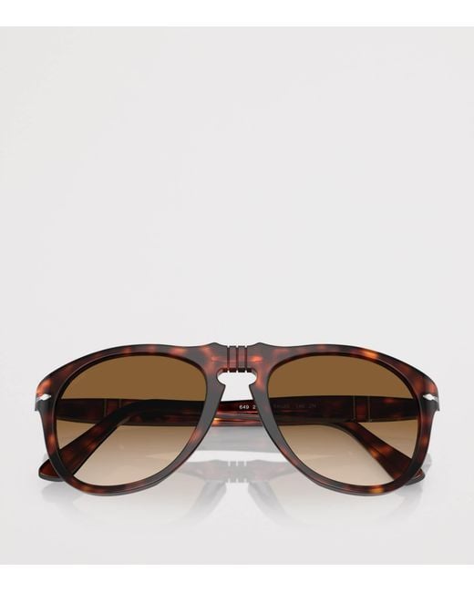 Persol Brown Original Pilot Sunglasses for men