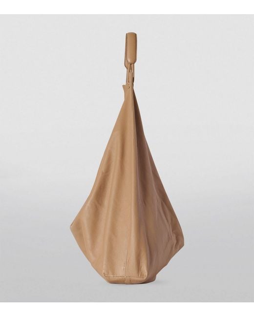 The Row Natural Leather Bindle 3 Shoulder Bag