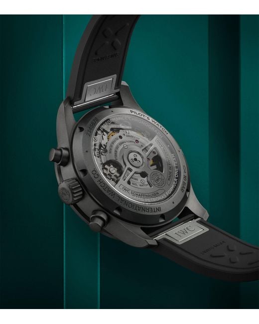 Iwc Black X Mercedes-Amg Petronas Ceratanium Pilot's Performance Chronograph Watch for men