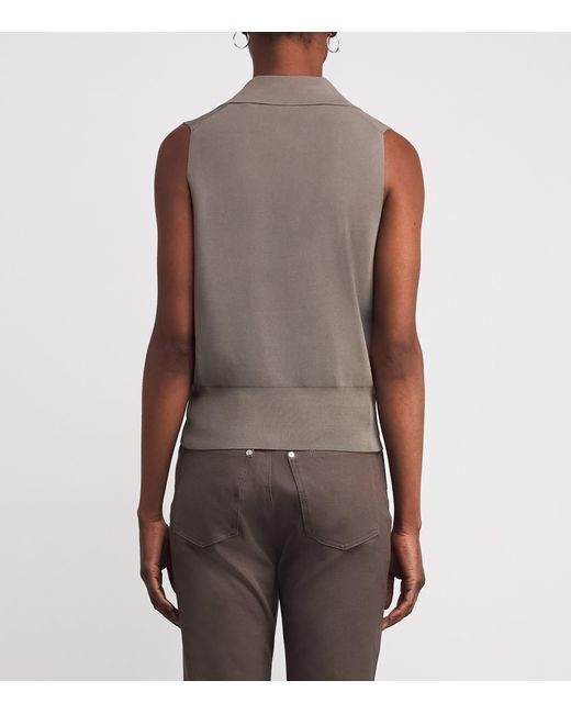 Joseph Brown Knit Milano Sweater Vest