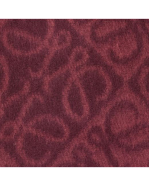 Loewe Purple Wool-Cashmere Anagram Scarf
