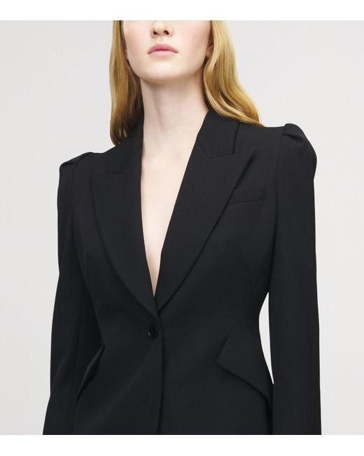 Alexander McQueen Black Wool Blazer