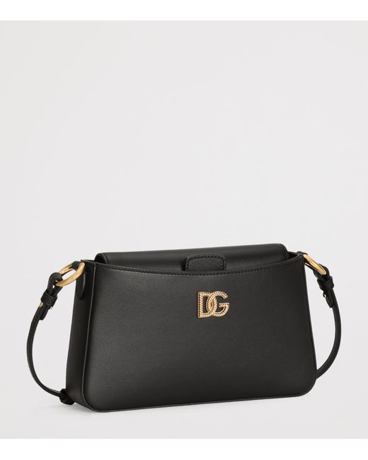 Dolce & Gabbana Black Leather Phone Bag