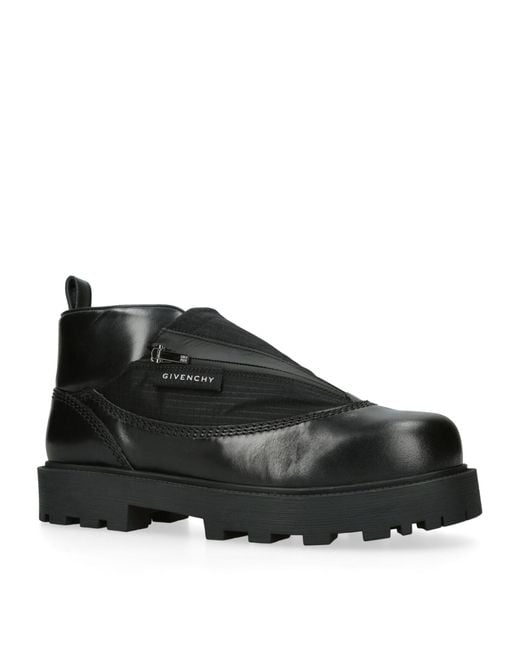 Givenchy Black Zip Storm Ankle Boots for men