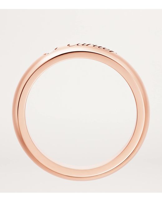 Cartier Pink And Diamond C De Wedding Band