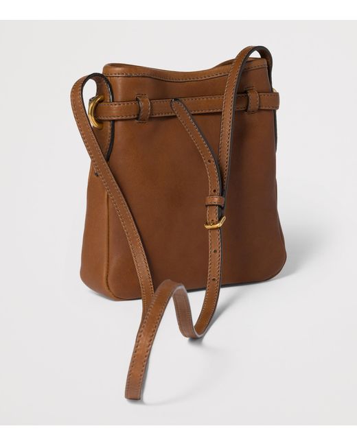Miu Miu Brown Nappa Leather Pouch