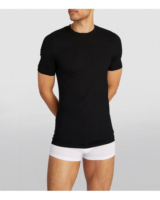 Zimmerli of Switzerland Black Stretch-Modal Pureness T-Shirt for men