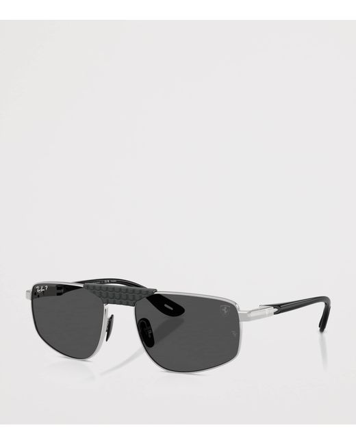 Ray-Ban Black X Scuderia Ferrari Rb3776M Irregular Sunglasses