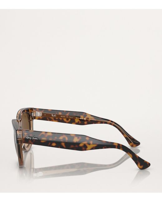 Ray-Ban Brown Propionate Mega Hawkeye Sunglasses