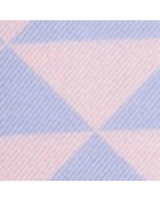 Prada Purple Silk Triangle Print Necktie for men