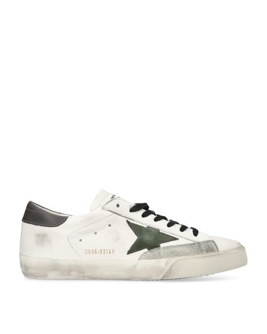 Golden Goose Deluxe Brand White Leather Super-Star Sneakers for men