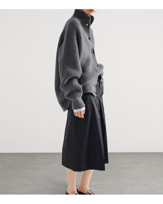 Prada Black Re-Nylon Flared Skirt