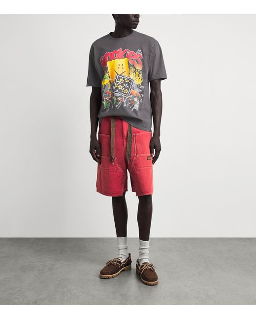 Kapital Gray Cotton Buster Peckish Bowy T-Shirt for men