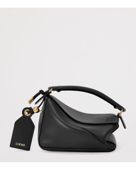 Loewe Black X Paula's Ibiza Mini Lambskin Puzzle Top-Handle Bag