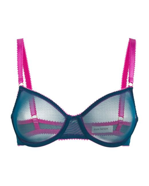 Dora Larsen Blue Tulle Delilah Bra