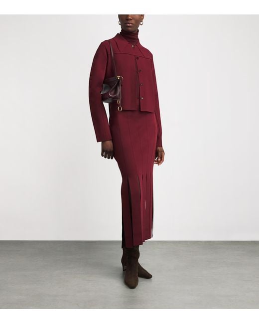 Joseph Red Milano-Knit Gare Compact Jacket