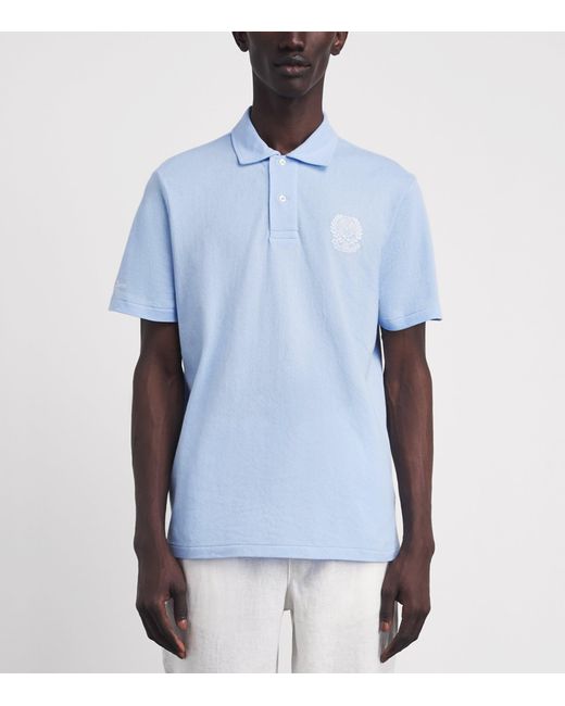 Polo Ralph Lauren Blue X Wimbledon Cotton Mesh Polo Shirt for men