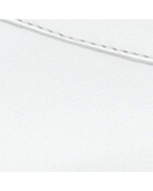 Santoni White Leather Luce Loafers