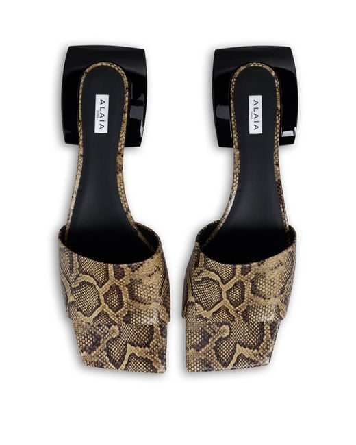 Alaïa White Suede Ellipse Mules