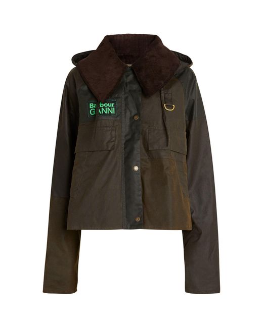 Barbour x Ganni Tartan Peplum Wax Jacket main image 1