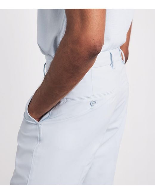 J.Lindeberg White Mitch Tailored Shorts for men