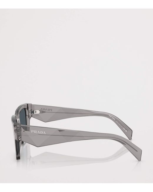 Prada Gray Pillow Sunglasses for men