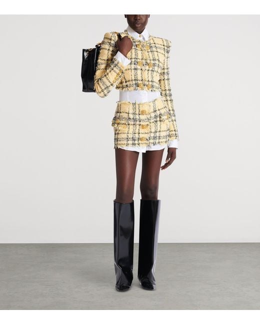 Balmain Metallic Tweed Glitter Jacket