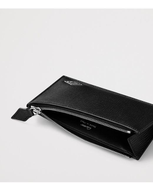 Cartier Black Leather Losange Card Holder for men