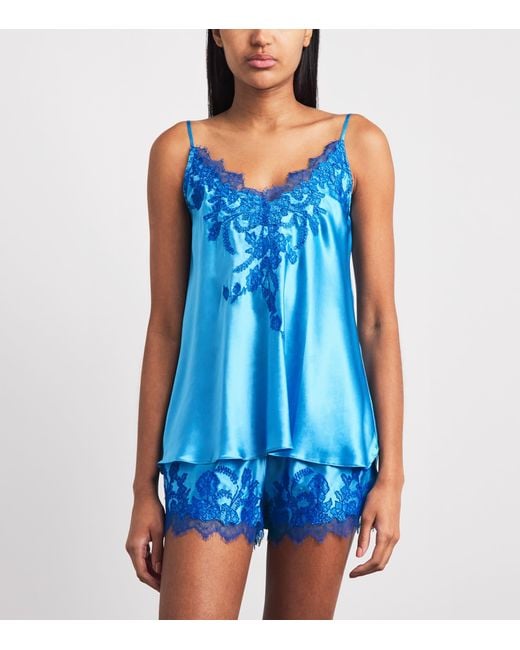 Torlowei Blue Silk Tokono Cami Top