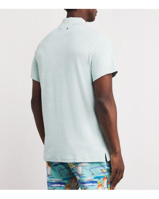 Vilebrequin Blue Cotton-Blend Terry Charli Shirt for men