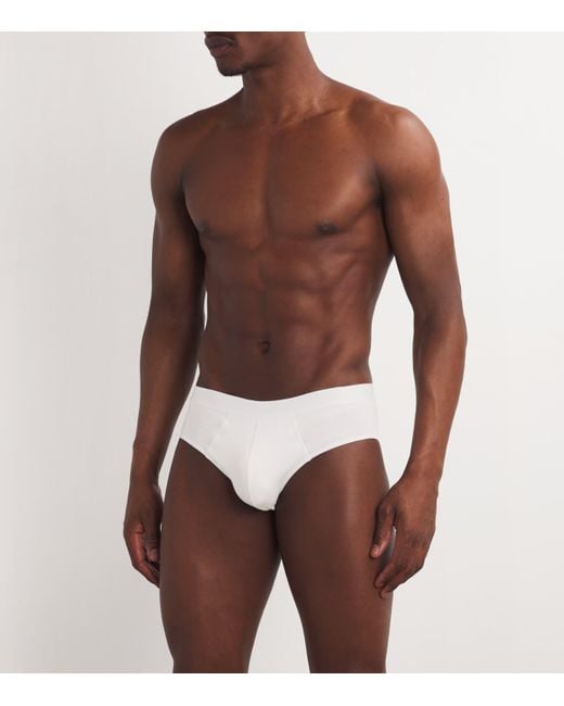 Falke White Daily Climate Control Briefs for men