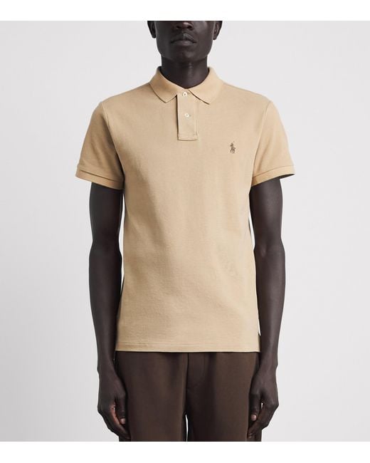 Polo Ralph Lauren Natural Cotton Mesh Slim-Fit Polo Shirt for men