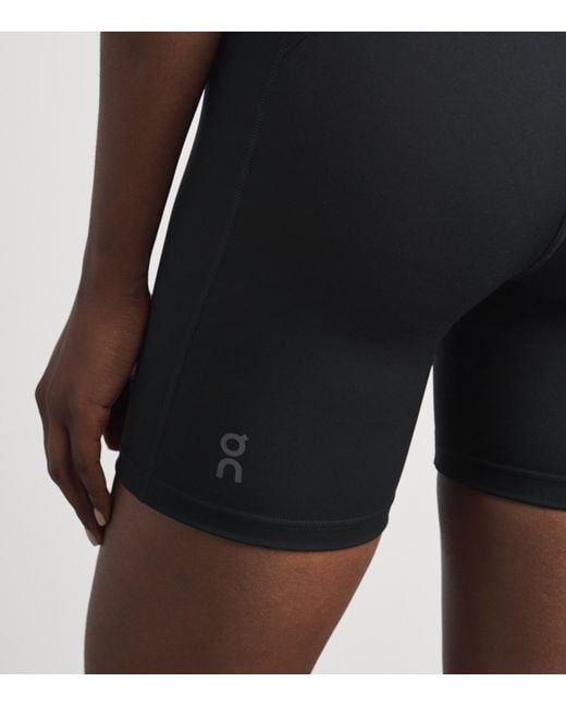 On Shoes Blue Performance Tight Shorts