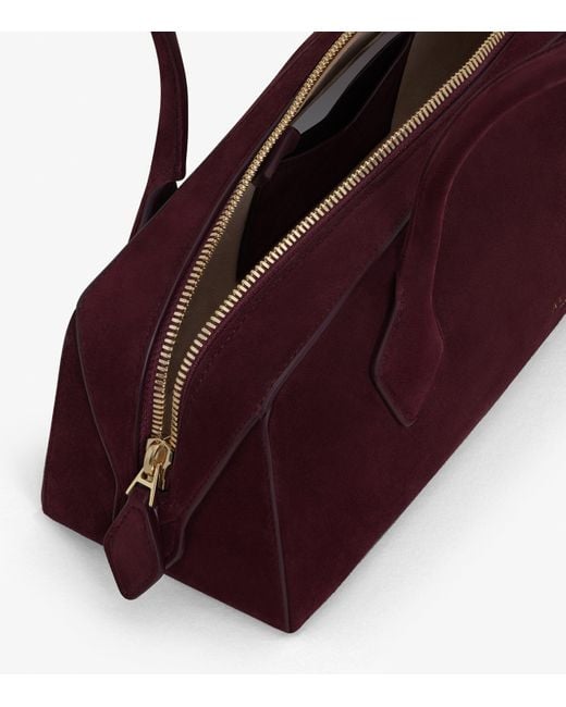 Alaïa Purple Medium Suede Le Teckel Shoulder Bag