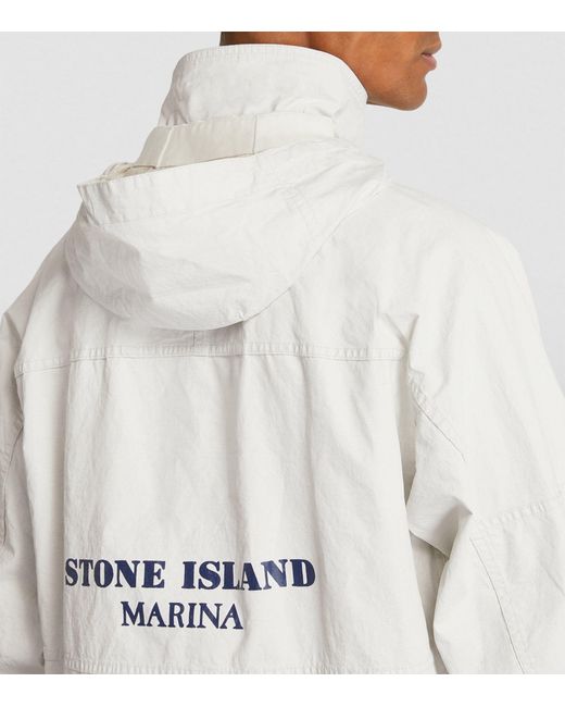 Stone Island Gray Marina Hooded Jacket for men