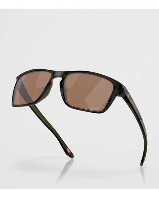 Oakley Brown Sylas Rectangle Sunglasses for men