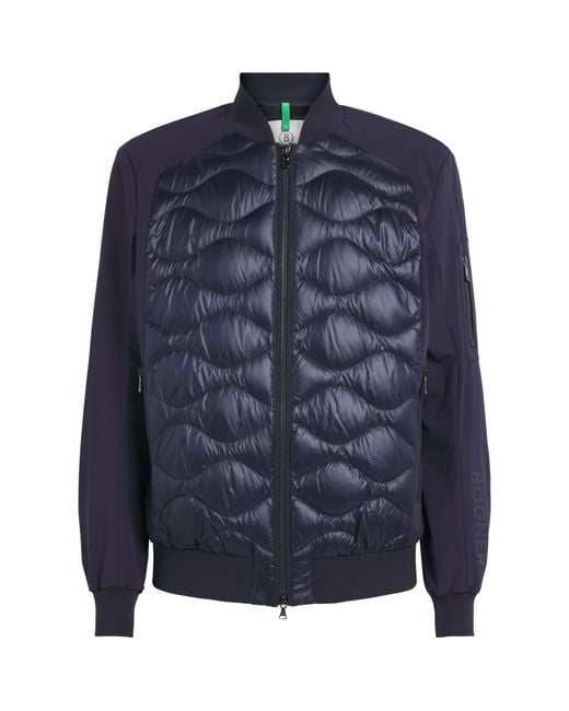 Bogner Blue Down Aarin Hybrid Jacket for men